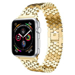 xDfind Fish Scale Texture Metal Watch Band, For Apple Watch 42 / 44 / 45 / 46 / 49mm, For Apple Watch 38 / 40 / 41 / S11 42mm