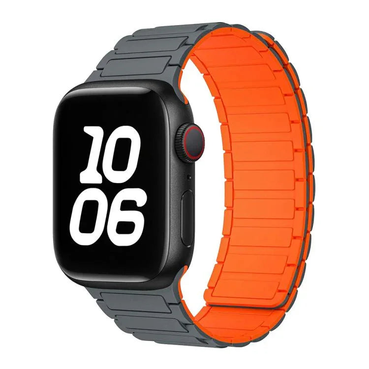 xDfind I-shaped Magnetic Silicone Watch Band, For Apple Watch 42 / 44 / 45 / 46 / 49mm, For Apple Watch 38 / 40 / 41 / S10 42mm