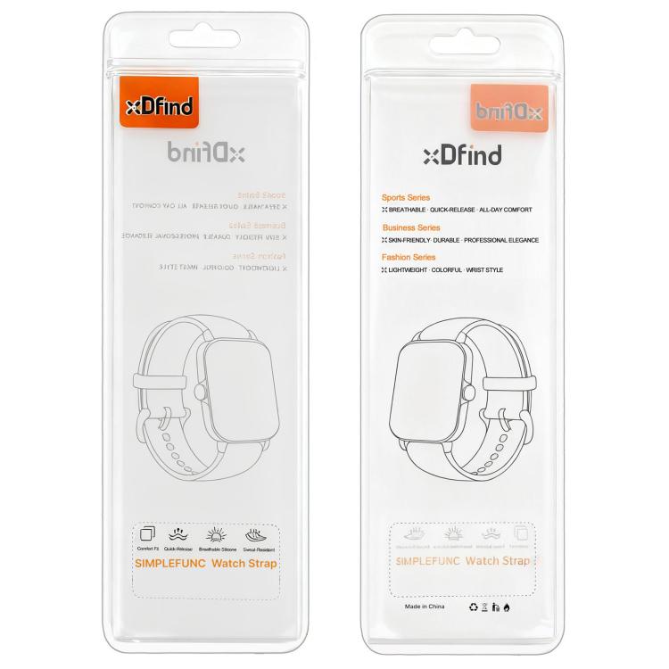 xDfind I-shaped Magnetic Silicone Watch Band, For Xiaomi Smart Band 10 / 9 / 8