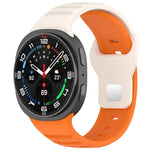 xDfind Round Dots Silver Stud Buckle Silicone Watch Band, For Samsung Galaxy Watch Ultra/Ultra 2025, For Samsung Galaxy Watch8 / 8 Classic