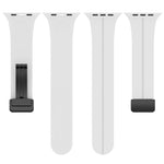 xDfind  Flat Head Groove Folding Black Buckle Silicone Watch Band, For Apple Watch 42 / 44 / 45 / 46 / 49mm, For Apple Watch 38 / 40 / 41 / S10 42mm