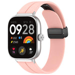 xDfind  Flat Head Groove Folding Black Buckle Silicone Watch Band, For Xiaomi Band 10 Pro / 9 Pro / Redmi Watch 6, For Redmi Watch 3 Active / Watch 3 Lite, For Redmi Watch 3