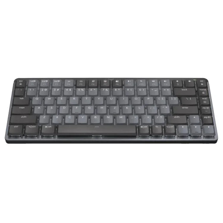 Logitech MX Mini Compact Smart Backlit Wireless Bluetooth Mechanical Keyboard, Tea Shaft, Blue Shaft
