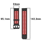 xDfind Ocean Dual Pin Buckle Silicone Watch Band, For Suunto 9 / 7 / Spartan Sport