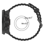 xDfind Ocean Dual Pin Buckle Silicone Watch Band, For Suunto 9 / 7 / Spartan Sport