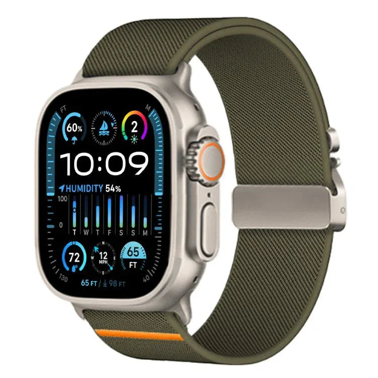 xDfind Parachute Buckle Stretch Nylon Watch Band, For Apple Watch 42 / 44 / 45 / 46 / 49mm, For Apple Watch 38 / 40 / 41 / S10 42mm