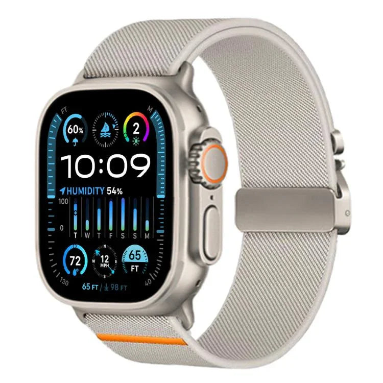 xDfind Parachute Buckle Stretch Nylon Watch Band, For Apple Watch 42 / 44 / 45 / 46 / 49mm, For Apple Watch 38 / 40 / 41 / S10 42mm