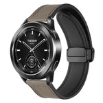 xDfind Crazy Horse Pattern Silicone Skin Magnetic Buckle Watch Band, 18mm, 20mm, 22mm