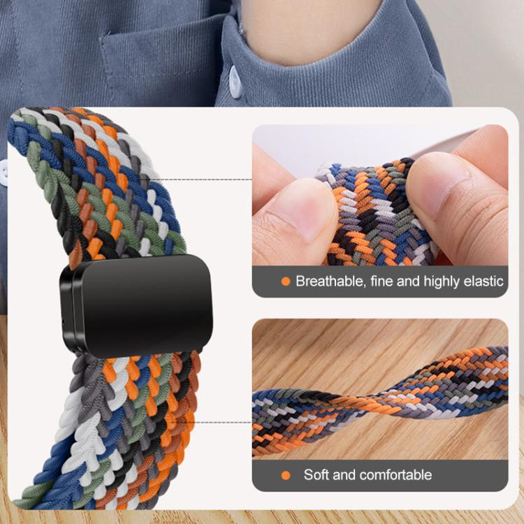 xDfind Magnetic Buckle Nylon Braid Loop Watch Band, For Samsung Galaxy Watch Ultra / Ultra 2025, For Samsung Galaxy Watch8 / Watch8 Classic