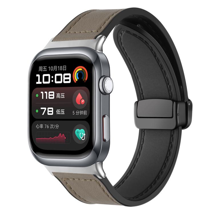 xDfind Crazy Horse Pattern Silicone Skin Magnetic Buckle Watch Band, For Huawei Watch Fit4 Pro / Fit4 / Fit3, For Huawei Watch D2