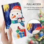 Christmas Series Buckle Leather Phone Case with Hand Strap, For iPhone 14 Pro Max, For iPhone SE 2022 / SE 2020 / 8 / 7, For iPhone 13 Pro Max, For iPhone 13 Pro, For iPhone 13 mini, For iPhone 12 Pro / 12, For iPhone 12 Pro Max, For iPhone 12 mini