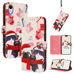 Christmas Series Buckle Leather Phone Case with Hand Strap, For iPhone 11 Pro Max, For iPhone 11, For iPhone 11 Pro, For iPhone XS / X, For iPhone XR, For iPhone XS Max, For iPhone 8 Plus / 7 Plus