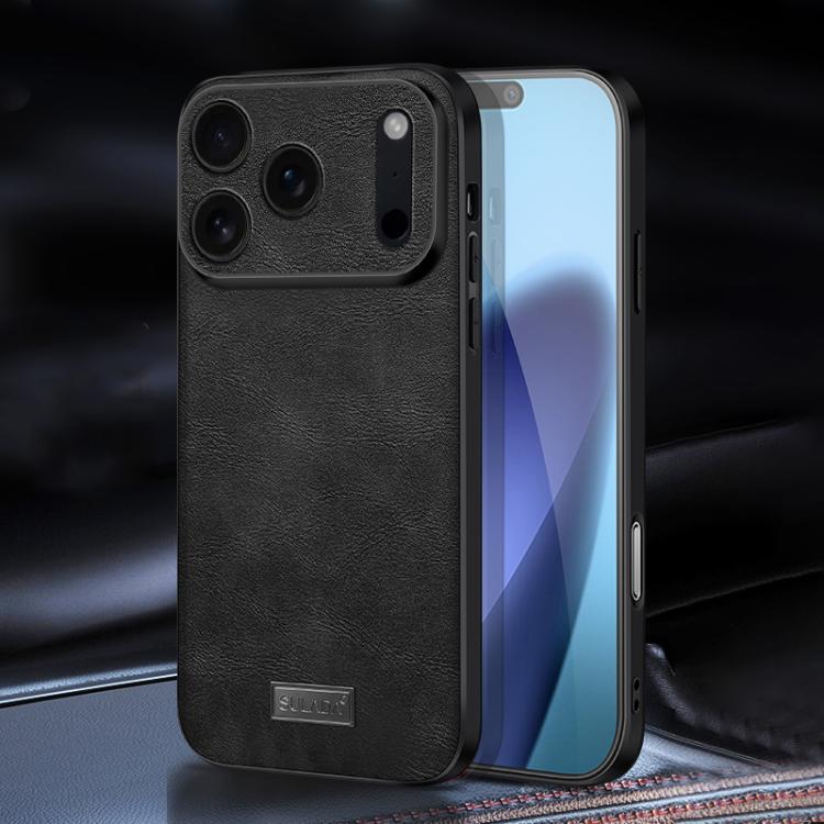 SULADA Shockproof TPU Hybrid Handmade Leather Phone Case, For iPhone 17 Pro Max, For iPhone 17 Pro, For iPhone 17, For iPhone Air