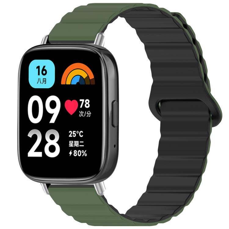 xDfind Loop Magnetic Glossy Silicone Watch Band, For Xiaomi Band 10 Pro / 9 Pro / Redmi Watch 6, For Redmi Watch 3 Active / Watch 3 Lite, For Redmi Watch 3