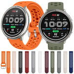 xDfind Silver Buckle Silicone Sport Watch Band, 20mm