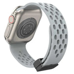 xDfind Magnetic Clasp Silicone Watch Band, For Apple Watch 42 / 44 / 45 / 46 / 49mm, For Apple Watch 38 / 40 / 41 / S10 42mm