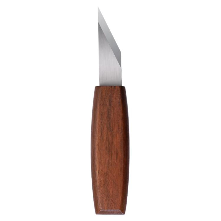 Long Blade Bevel Pointed Hand Carving Knife Utility Knife, Walnut, Bamboo