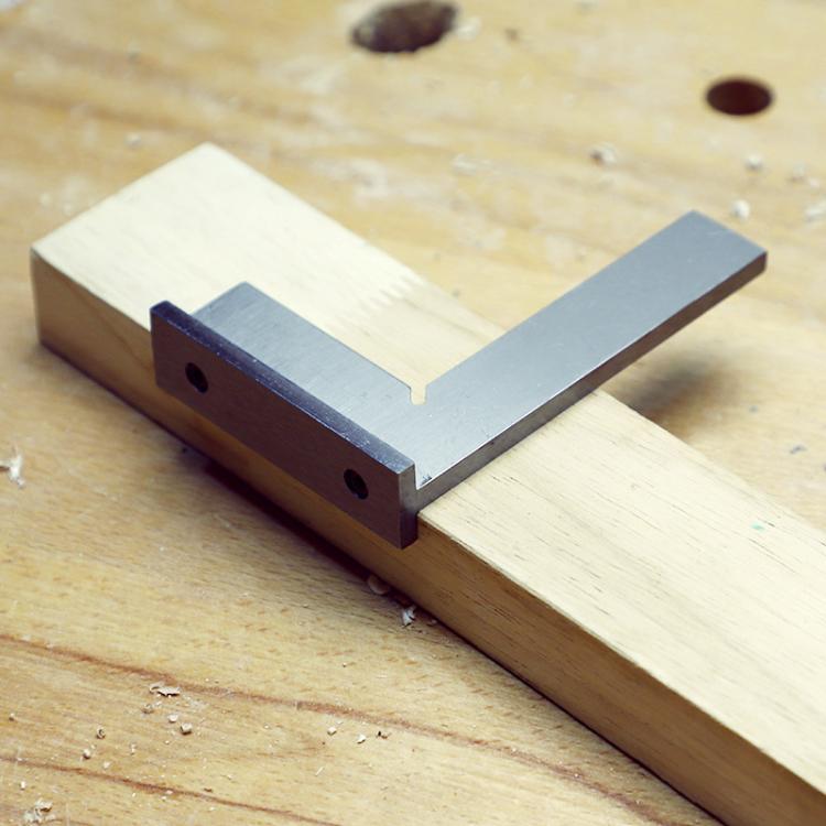 90 Degree Flat Edge Woodworking Square L-shaped Carbon Steel Knife Edge Set Square, 50x40, 75x50, 100x70, 3pcs/Set