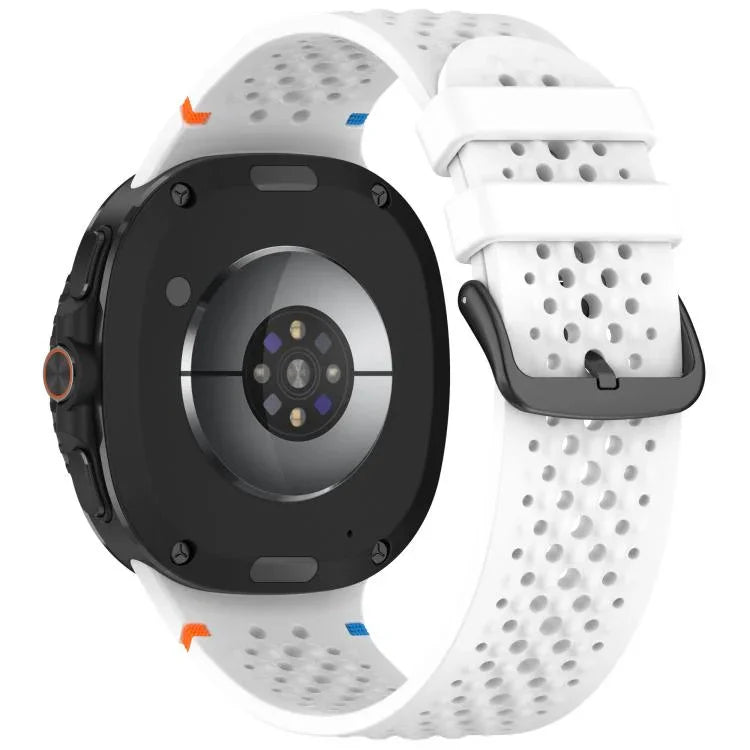 xDfind Alloy Black Buckle Honeycomb Breathable Silicone Watch Band, For Samsung Galaxy Watch8 / Watch8 Classic