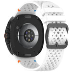 xDfind Ladder Black Buckle Honeycomb Breathable Silicone Watch Band, For Samsung Galaxy Watch8 / Watch8 Classic