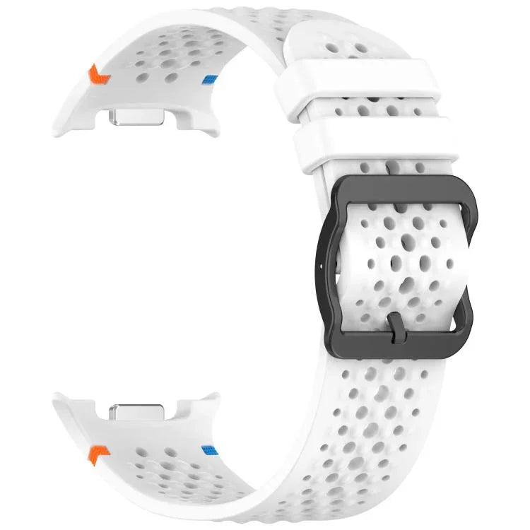 xDfind Ladder Black Buckle Honeycomb Breathable Silicone Watch Band, For Samsung Galaxy Watch8 / Watch8 Classic