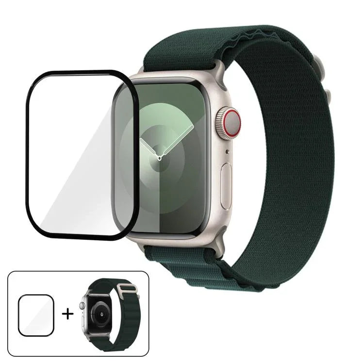 Buckle Loop Nylon Watch Band with 3D Curved Film, For Apple Watch Series 42mm