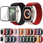 Buckle Loop Nylon Watch Band with 3D Curved Film, For Apple Watch Series 40mm