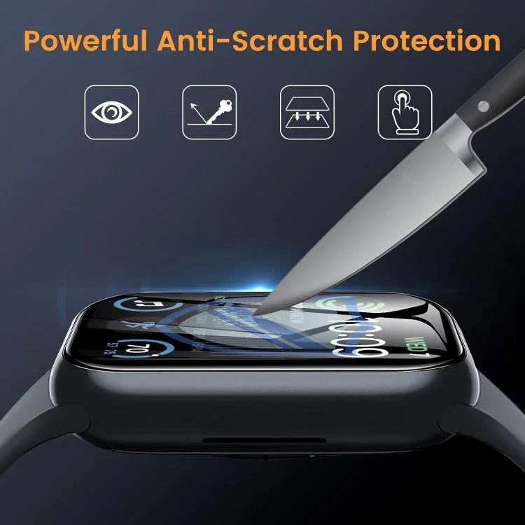 Buckle Loop Nylon Watch Band with 3D Curved Film, For Apple Watch Series 45mm