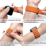 Buckle Loop Nylon Watch Band with 3D Curved Film, For Apple Watch Series 40mm