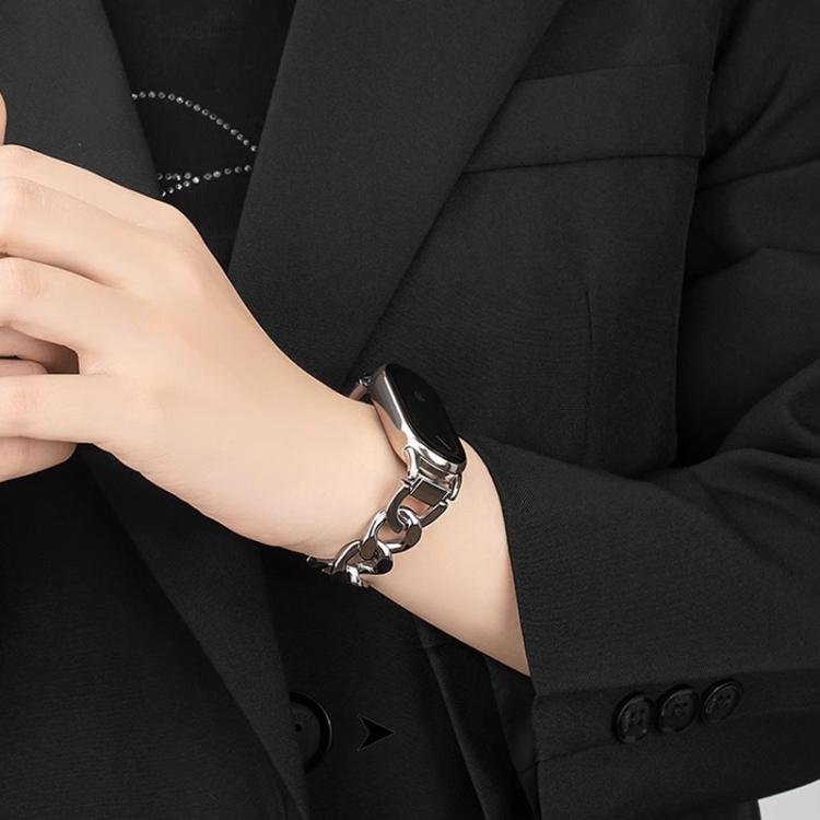 xDfind Single-row Denim Chain Stainless Steel Watch Band, For Xiaomi Smart Band 10 / 9 / 8