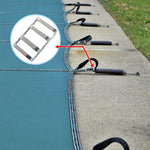 Swimming Pool Mesh Enclosure Stainless Steel Bar Buckle Swimming Pool Safety Cover Fixed Buckle, 3pcs/Pack
