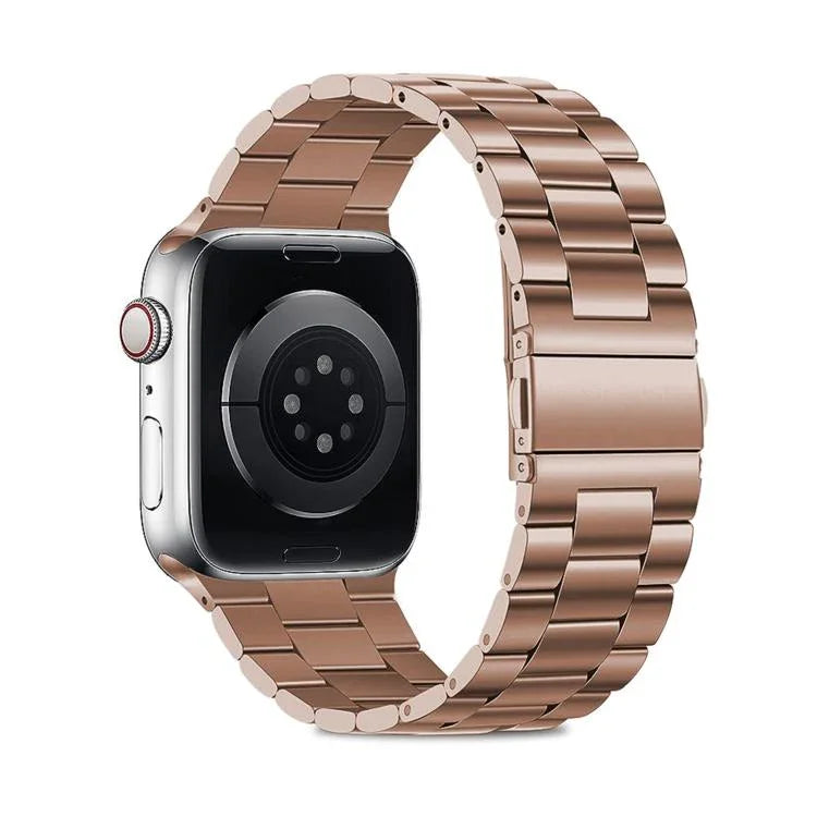 Three Beads Stainless Steel Watch Band with 3D Curved Film, For Apple Watch Series 42mm