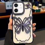 Hollow Butterfly Electroplating TPU Phone Case, For iPhone 11 Pro Max, For iPhone 11