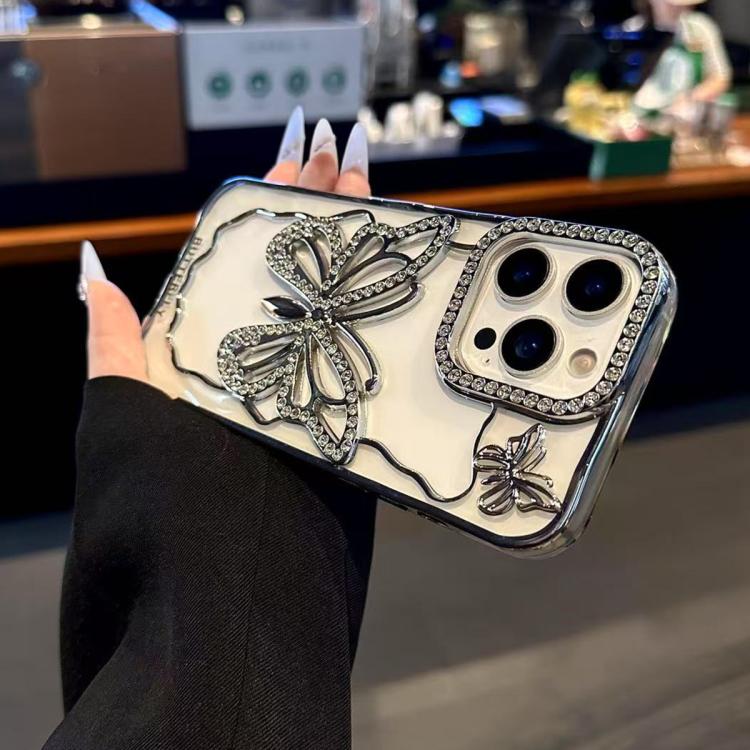 Hollow Butterfly Electroplating TPU Phone Case, For iPhone 11 Pro Max, For iPhone 11