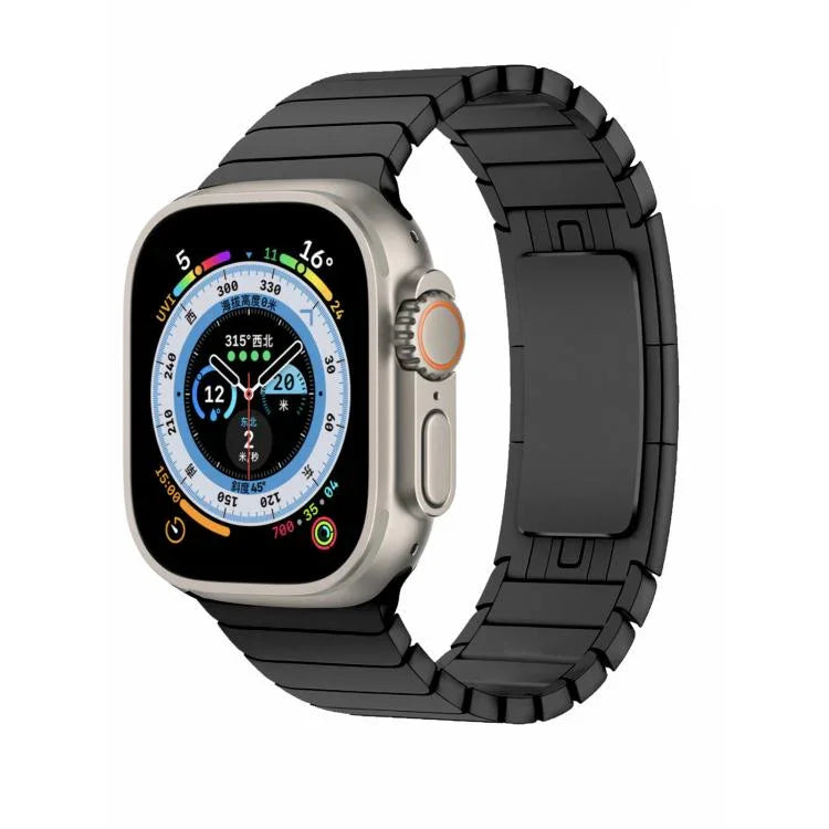 Original Buckle 316 Steel Watch Band with 3D Curved Film, For Apple Watch Series 10 46mm, For Apple Watch Series 10 42mm, For Apple Watch Series 44mm, For Apple Watch Series 40mm, For Apple Watch Ultra 2 / 1 49mm, For Apple Watch Series 45mm           ...