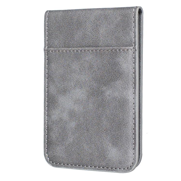 BFK26 Solid Color Magnetic Card Bag Mobile Phone Back Sticker