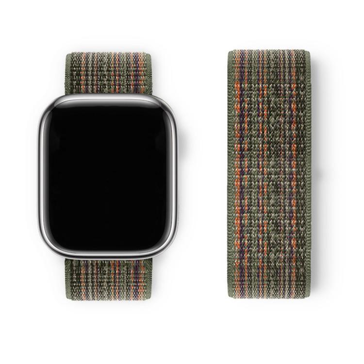 Basic Nylon Loop Watch Band with 3D Curved Film, For Apple Watch Series 40mm, For Apple Watch Ultra 2 / 1 49mm, For Apple Watch Series 45mm