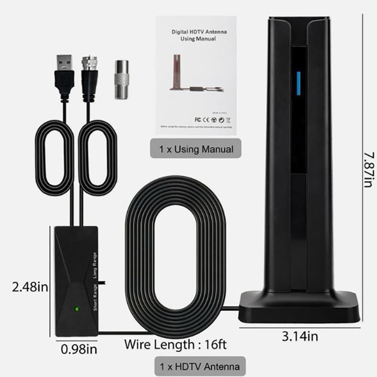 4K HD Digital TV Antenna ATSC Terrestrial Wave Antenna Receiver, ATSC