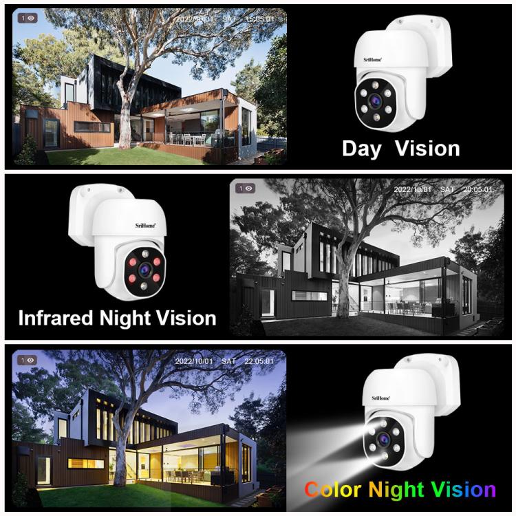 SriHome NVS005-POE030 3MP HD 4-CH POE Camera Network Video Recorder Kit, 3MP 4-CH
