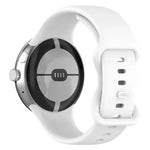Butterfly Buckle Silicone Watch Band with 3D Curved Film, For Google Pixel Watch 3 45mm, For Google Pixel Watch 3 41mm, For Google Pixel Watch 2, For Google Pixel Watch