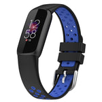 xDfind Breathable Holes Two-color Silicone Watch Band, For Fitbit Luxe