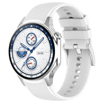 xDfind Silver Buckle Silicone Watch Band, For OPPO Watch X / X2 / OnePlus Watch 2