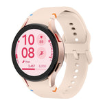 Plain Stitching Silicone Watch Band with 3D Curved Film, For Samsung Galaxy Watch FE 40mm, For Samsung Galaxy Watch7 44mm, For Samsung Galaxy Watch7 40mm, For Samsung Galaxy Watch6 Classic 47mm