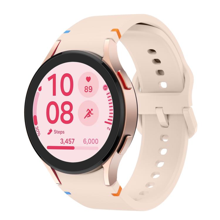 Plain Stitching Silicone Watch Band with 3D Curved Film, For Samsung Galaxy Watch5 Pro 45mm, For Samsung Galaxy Watch5 40mm, For Samsung Galaxy Watch4 44mm, For Samsung Galaxy Watch4 40mm