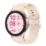 Plain Stitching Silicone Watch Band with 3D Curved Film, For Samsung Galaxy Watch4 Active 40mm, For Samsung Galaxy Watch4 Active 44mm