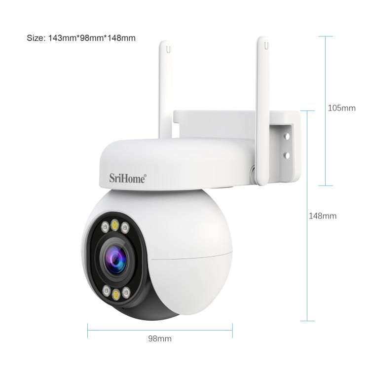 Srihome SH051 4MP 5X Optical Zoom PTZ HD Camera, SH051