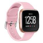 For Fitbit Versa 2 / Versa / Versa Lite xDfind Reverse Buckle Solid Color Silicone Watch Band, S, L