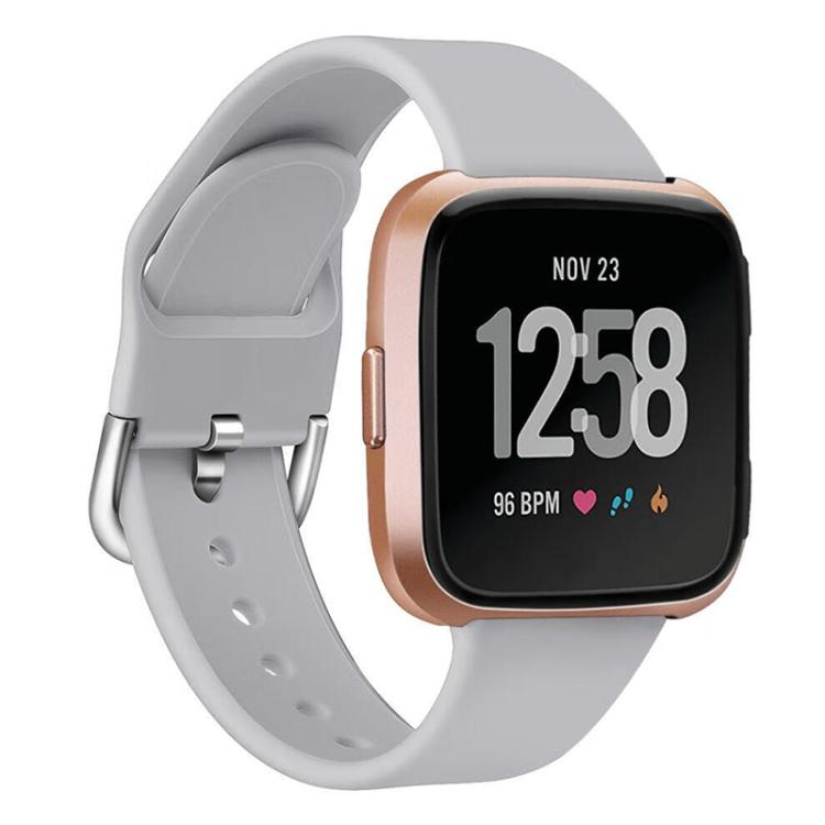 For Fitbit Versa 2 / Versa / Versa Lite xDfind Reverse Buckle Solid Color Silicone Watch Band, S, L