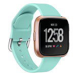 For Fitbit Versa 2 / Versa / Versa Lite xDfind Reverse Buckle Solid Color Silicone Watch Band, S, L