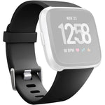 For Fitbit Versa 2 / Versa / Versa Lite xDfind Flat Holes Solid Color Silicone Watch Band, S, L